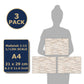 3 Sheets Self-Adhesive Flooring For Dollhouse 1:12 Scale (Creme Colored Oak 2)