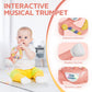 Contixo Kt2 Toddler Music Toys - Little Trumpet Toy,Baby Educational Toys, Kids Musical Instruments For Practice, Mini Trumpet With Light Effects, Adjustable Volume, Multiple Rhythms, Pink