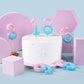 PHD CAKE 2.76 Inch Classical Pink Blue Gold 7 Number Birthday Candles, Gold Number Candles, Cake Number Candles, Party Celebrati