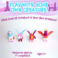 POPULAR PLAYTHINGS Magnetic Mix or Match Pastel Mythical Kingdom Toy Play Set, 15 Pieces