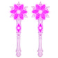 Light Up Frozen Snowflake Wands With Sound(Motion Sensitive) Magic Toy For Kids Girls Princess Party Favors Costume Cosplay Acce