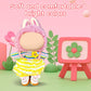 17cm Doll Clothes Labubu Clothes for 6.7inch(17cm) Dolls enhanced Doll Outfit with Hat and Accessories(Clothes Only) (Pink Yellow)