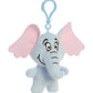 Aurora® Whimsical Dr. Seuss™ Horton Keychain Stuffed Animal - Magical Storytelling - Literary Inspiration - Blue 4 Inches