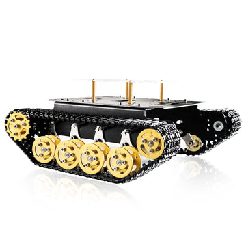 Professional Shock Absorption Smart Robot Car Chassis Tank Chassis With Dc Encoder Motor For Arduino, Tracked Suspension Absorbi