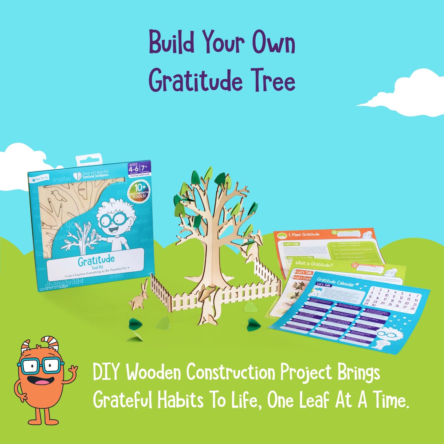 Open The Joy Gratitude Tree: A Playful Journey to Cultivate Thankfulness and Resilience in Kids - Engage, Learn, and Grow Togeth