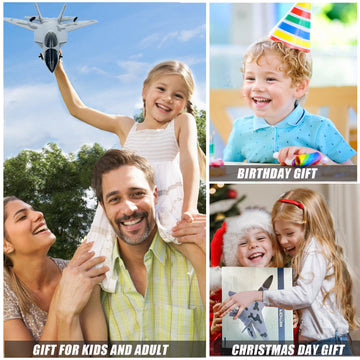 crohorizon F22 RC Fighter Jet Plane,Remote Control Airplane for Kids Over 12 with 2 Batteries,Foam RC Glider Plane Toys for Boys