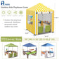 Outdoor Kids Playhouse Cover,Waterproof Cover Suitable For Step2 Playhouse.Yellow And White Striped Full Coverage Cover(56'' W X