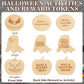 Cypherx Halloween Wood Crafts For Kids, Halloween Treasure Hunt Tokens For Kids, Halloween Activity And Reward Wood Tokens, Diy