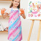 Wernnsai 2 Pack Mermaid Toddler Aprons - Rainbow Kids Art Aprons For Girls Toddler Paint Art Smock Waterproof Cooking Baking Painting Gardening Artist Chef Apron For Kids Age 6-10 Years