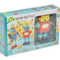 Tender Leaf Toys - Robot Construction - 17 Pieces Wooden Construction Set To Build And Stack 3 Robot In Endless Variations - Develops Problem Solving Skills And Imaginative Play For Children 3+