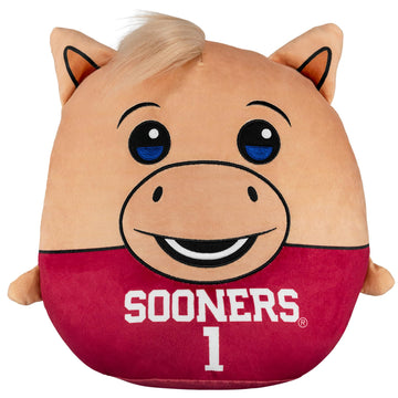 Sleep Squad Oklahoma Sooners Boomer 12'' Mascot Kiri Cloud Plushie - Official Collegiate Plush