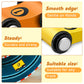 4 Pieces Wooden Car Ramp Race Track Toys for Aged 1 2 3, Christmas Party Present Wooden Car Ramp Racer Mini Cars Play Set Replac