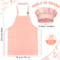 40 Pcs Kids Apron Chef Hat Set Boys Girls Aprons Chef Apron Hats Bulk for Cooking Painting Children's Bib Apron 7-13 Years (Mixe