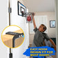 Iyoyo Mini Basketball Hoop Indoor For Kids Over The Door Basketball Hoop With Electronic Scoreboard Mini Basketball Hoop 4 Balls Basketball Toys Gift Kids 3-12 Year Old Toddlers Boys Girls Teens