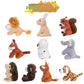 My Oli 10 Pack Plush Wild Animals Toys 3.5 Inch Jungle Small Stuffed Animal Bulk Plush Toys For Kids, Plush Tiger Lion Elephant Monkey Hedgehog Rabbit Squirrel Owl Fox Bison