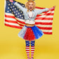 Red White And Blue Tutu 4Th Of July Costume Accessories Set Independence Day Costume Tutu Patriotic Costume Skirt For Women Inde
