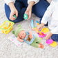 Toyvian 10 Inch Newborn Baby Doll Clothes With Hat Set Baby Doll Outfits Reborn Jumpsuit Romper Cute Clothing Accessories Sleepi