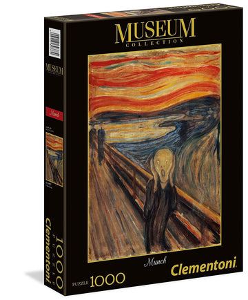 Clementoni 39377-Museum Collection Puzzle For Children And Adults-Munch: The Scream-1000 Pieces, 35 X 4 X 25 Centimetres