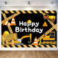 Cute Construction Birthday Party Backdrop Under Construction Happy Birthday Banner Excavator Bulldozer Cement Mixer Photography 