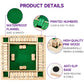 Kiapeak 1-4 Players Shut The Box Dice Game, Traditional Wooden Pub Bar Board Game, Family Classics Tabletop Version Games For Cl