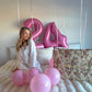 Pink 5 Balloon, Number Balloons 40 Inch, 5Th Birthday Balloon Decorations, Pink Party Supplies, 5 Number Balloons, Number 5 Ball