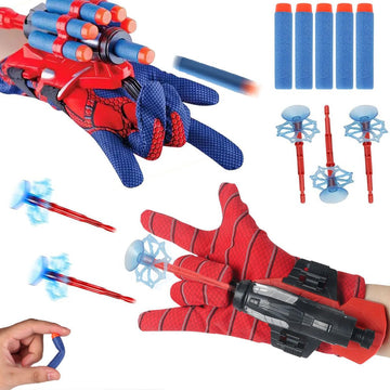 2 Sets Spider Web Shooters Hero Launcher Wrist Toy Set, Cosplay Launcher Gloves Hero Movie Launcher With Wrist Toy Funny Decorat