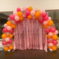Jobkoo Pink And Orange Balloons 12 Inch Orange Hot Pink Party Balloon Pastel Light Pink Orange Pink Confetti Latex Balloon For F