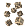 Q-Workshop Celtic 3D Dice Beige/Black (7) Board Game