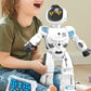 Large Smart Emo Robot Toys For Kids 5-7,Gesture Sensing Programmable Interactive Remote Control Robots For 8-12 With Led Eye Exp