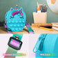 Sichy Pop Fidget Bag, Pop Purse for Girl and Women Pop Bag with Unicorn Toy, Anti Stress Silicone Poppet Fidget Shoulder Bag, Be