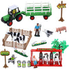 Liberty Imports Pretend Play Dairy Farming Toys Set With Farm Animals, Farmers, Figures And Accessories For Kids (23 Pieces)