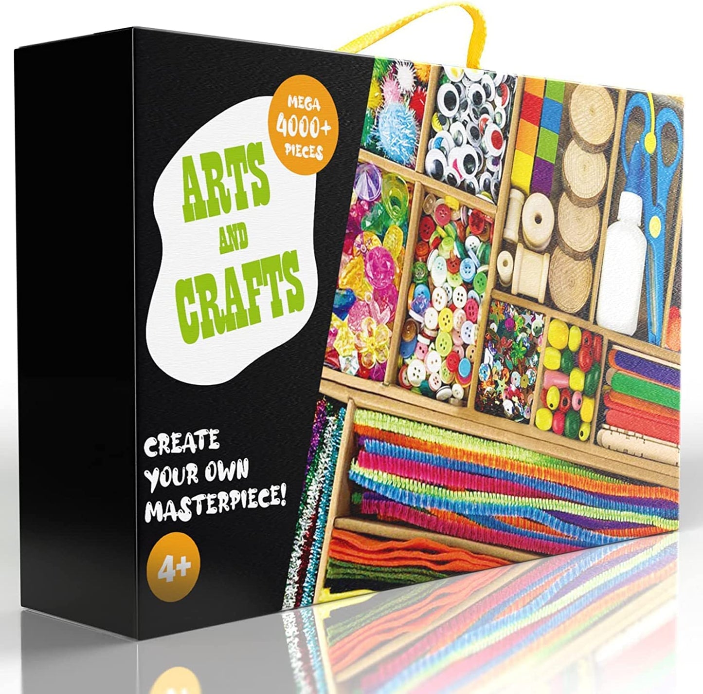 Funzbo Arts And Crafts Supplies For Kids - 4000+Pcs Arts And Crafts Materials For Kids Age 4 5 6 7 8-12 Gifts For Girls And Boys Crafts For Girls Ages 8-12 Arts Activities