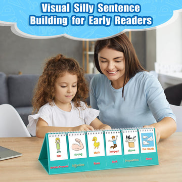 Aizweb Silly Sentence Building For Kids,Speech Therapy Learn To Read For Preschool Kindergarten 1St 2Nd Grade Special Education Classroom Must Have,Homeschool Educational Toy Reading Learning Game
