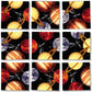 Bundle Of Scramble Squares B. Dazzle Puzzles For Seniors/Adults/Teens/Kids - 3 Puzzles Included - Hot Air Balloons, Planets And Candy With A Bonus Digital Timer
