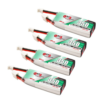Gaoneng 4Pcs Gnb 2S 7.6V Hv 350Mah 70C Lipo Battery Ph2.0 Connector For Umx Pitts S-1S Umx P3 Revolution Rc Toy Small Heli Airpl