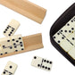 Midolite Dominos Set For Adults With 4 Wooden Racks, Double 6 Dominoes Game Set With 28 Colored Domino Tiles Double Six Dominos