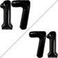 Katchon, Giant Black 17 Balloon Numbers - 40 Inch | Happy 17Th Birthday Decorations, 17 Birthday Balloons | Number 17 Balloons For Happy Birthday Decorations | 17 Number Balloons