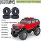 RCHUBAM 4PCS 1.0'' Micro Crawler Tires Rubber Mud Tires for 1/18 TRX4M 1/24 Axial SCX24 90081 AXI00001 AXI00002 AXI00005 AXI0000