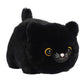 Aurora Adorable Spudsters Bella Black Cat Stuffed Animal - Round Shape Makes for Comforting Cuddles - Perfect for Kids All Ages 
