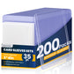 200 Packs Card Sleeves Top Loads For Cards,3'' X 4'' Baseball Card Protectors,Trading Card Sleeves Hard Plastic Fit For Baseball