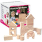 Edushape Wood-Like Soft Baby Blocks For Toddlers 1-3, 30 Pieces Regular Size - Edu-Blocks Soft Blocks Foam Blocks - Stacking Blo