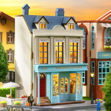 Diy Miniature House Kit, Cuteroom Wooden Dollhouse Kit Mini House Making Kit With Furnitures, Diy Dollhouse Kit Birthday Gift Fo