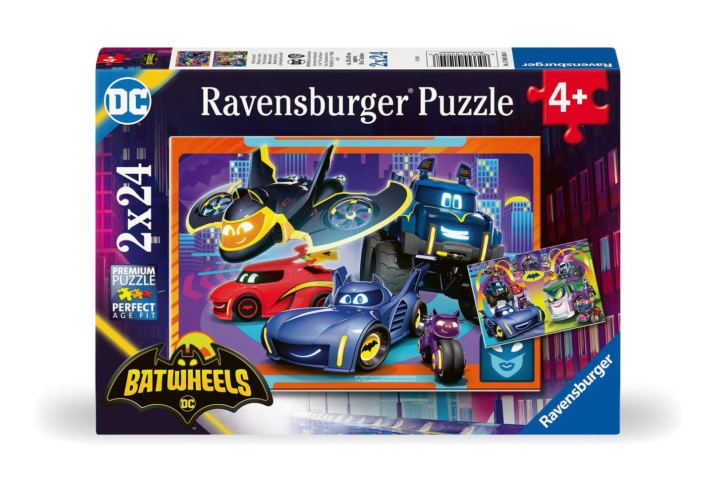 Ravensburger Batwheels 2X24 Piece Jigsaw Puzzle For Kids - Every Piece Is Unique, Pieces Fit Together Perfectly