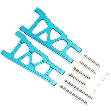 Hosim 2-Pack Front & Rear Lower Arms 4x4 Rc Upgrade Parts Aluminum Suspension Arms Screw pins Replacement of 3655x for RC Traxxa