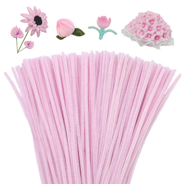 Mnuizu 200pcs Pipe Cleaners,Pipe Cleaners Chenille Stems for Craft, Fuzzy Sticks Christmas Craft Supplies for DIY Art & Creative