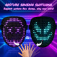 ORWINE LED Mask, Light Up Mask with Gesture Sensing, Unisex LED Lighted Face Transforming Mask for Festival Dj Cosplay Halloween