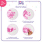 House Of Party Cowgirl Balloon Garland Kit | Hot Pink Pearl Pink Silver White Balloons With Spiky Star 18/12/10/5 Inch | Foil Ba