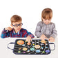 WATINC 25Pcs Travel Felt Board Story Set - 25PCS Portable Felt Board Educational Birthday Gift for Boys & Girls, Themed Storytel