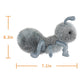Apricot Lamb Ant Plush Stuffed Animals For Kids, Soft Cute Insect Plush Toys For Baby Girl And Boy, Fluffy Ant Blue 7.9 Inches