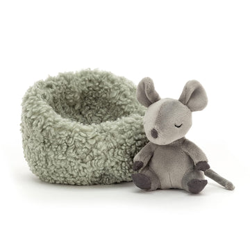Jellycat Hibernating Mouse Stuffed Animal, 5 Inches | Mouse Plush Toy | Classic Children'S Gift
